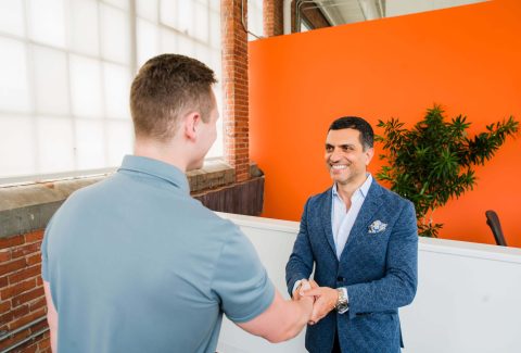 Dr. Charbel Harb talking on clinic growth